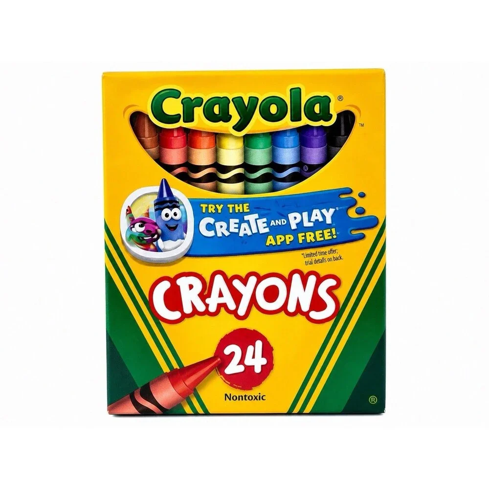 Crayola Classic Crayons 24 Colors Back to School Crayons, 8 Pack Lot New